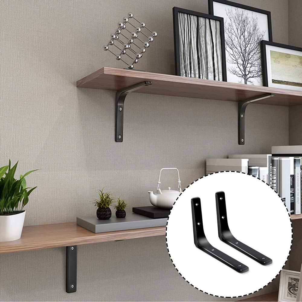 Amazon.co.jp: 金具 L字 白、棚受け金具 10cm 棚支え ブラケット